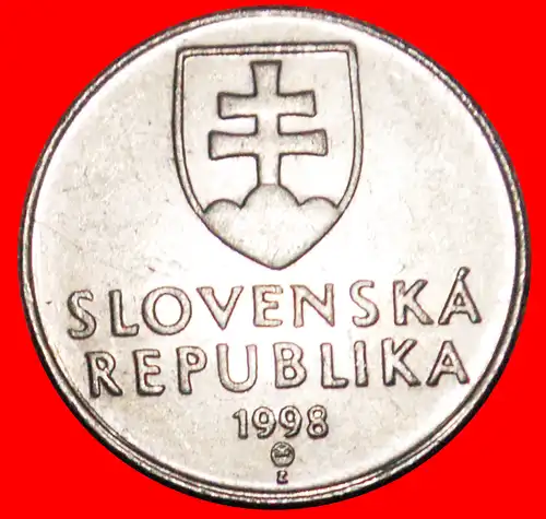 * BERG (1993-2003): SLOWAKEI ★ 20 HELLER 1998 VZGL STEMPELGLANZ! ENTDECKUNG MÜNZE! * MOUNTAIN: SLOVAKIA ★  MINT LUSTER! DISCOVERY COIN!