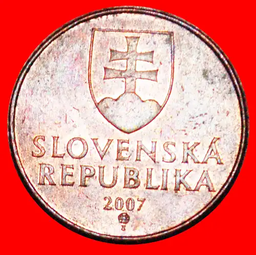 * KLEINE GRÖSSE (1996-2008): SLOWAKEI ★ 50 HELLER 2007! VZGL STEMPELGLANZ! ENTDECKUNG MÜNZE! * SLOVAKIA ★ DISCOVERY COIN!