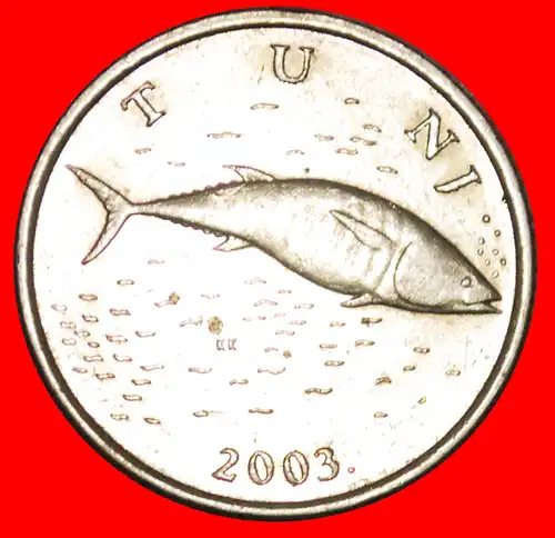 * FISCH (1993-2019): KROATIEN ★ 2 KUNA 2003.! *  CROATIA 