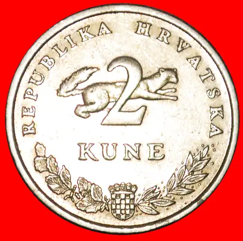 * FISCH (1993-2019): KROATIEN ★ 2 KUNA 2003.! *  CROATIA 