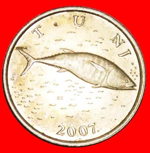 * FISCH (1993-2019): KROATIEN ★ 2 KUNA 2007.! *  CROATIA 