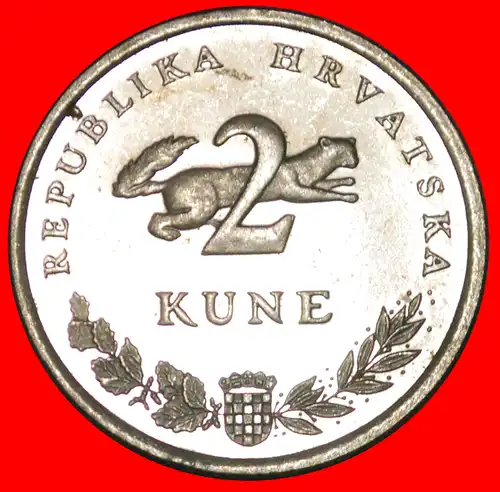 * FISCH (1993-2019): KROATIEN ★ 2 KUNA 2007.! *  CROATIA 