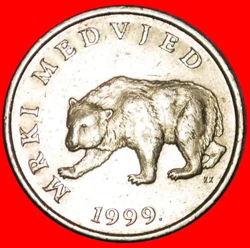 * BÄREN (1993-2019): KROATIEN ★ 5 KUNA 1999.! *  CROATIA 