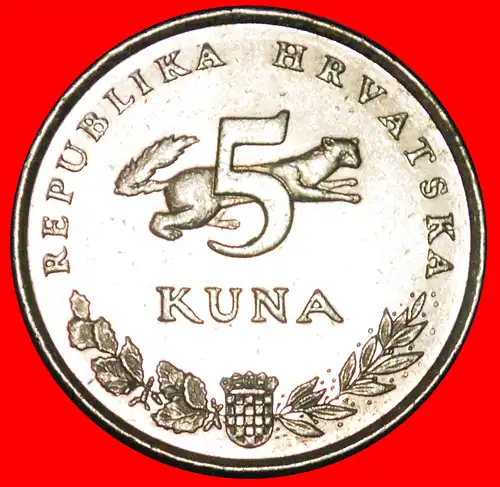 * BÄREN (1993-2019): KROATIEN ★ 5 KUNA 2009.!  *  CROATIA 