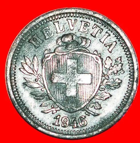 * HUT AUF DEM SCHILD: SCHWEIZ ★ 1 RAPPEN 1946B! * SWITZERLAND 