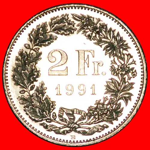 * MIT STERN (1983-2021): SCHWEIZ ★ 2 FRANKEN 1991B! * SWITZERLAND 