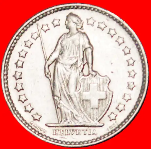 * SILBER (1875-1967): SCHWEIZ ★ 1/2 FRANKEN 1952B! * : SWITZERLAND 