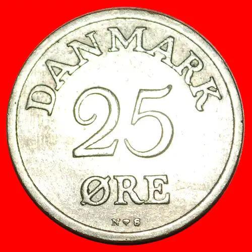 * MONOGRAMM (1948-1960): DÄNEMARK ★ 25 OERE 1951! FREDERIK IX. (1899-1972) * MONOGRAM: DENMARK