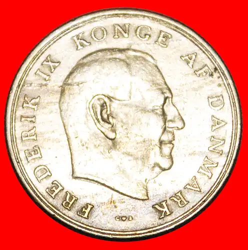 * GRÖNLAND und FÄRÖER (1960-1972): DÄNEMARK ★ 1 KRONE 1962! FREDERIK IX. (1899-1972)  * GREENLAND and FAROE ISLANDS: DENMARK