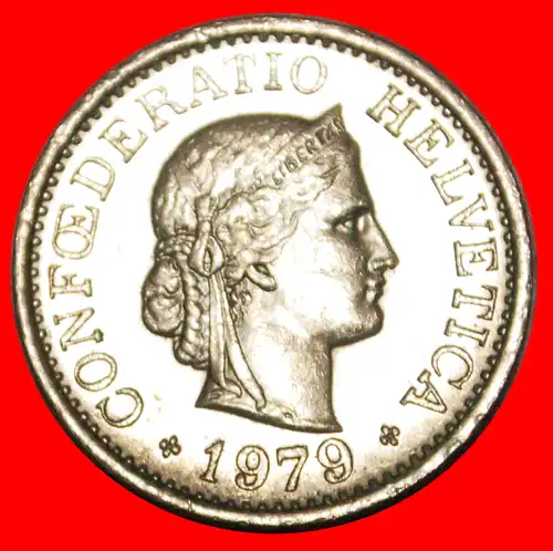 * FREIHEIT (1879-2021): SCHWEIZ ★ 10 RAPPEN 1979! * SWITZERLAND 