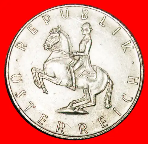 * PFERD (1960-1968): ÖSTERREICH ★ 5 SHILLING 1962 SILBER! * HORSE SILVER: AUSTRIA