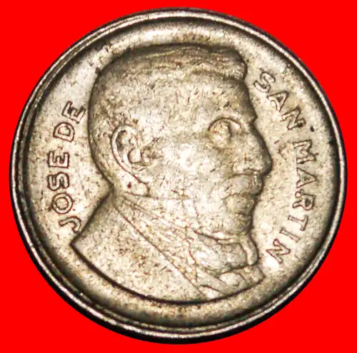 * SAN MARTIN (1778-1850): ARGENTINIEN ★ 10 CENTAVOS 1954! * ARGENTINA