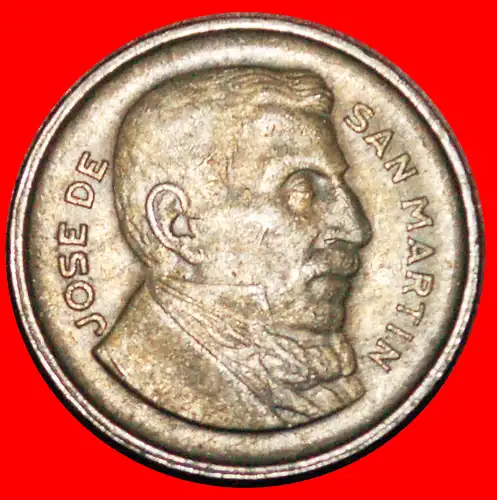 * SAN MARTIN (1778-1850): ARGENTINIEN ★ 10 CENTAVOS 1955! * ARGENTINA