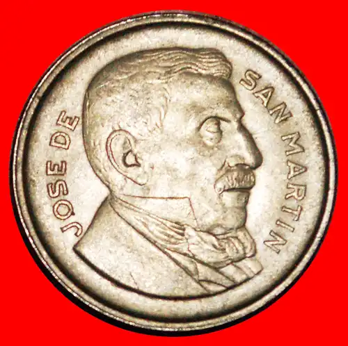 * SAN MARTIN (1778-1850): ARGENTINIEN ★ 20 CENTAVOS 1956! * ARGENTINA