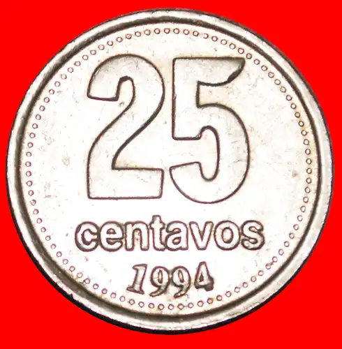 * SÜDAFRIKA: ARGENTINIEN ★ 25 CENTAVOS 1994! VERÖFFENTLICHT WERDEN! * SOUTH AFRICA: ARGENTINA★  TO BE PUBLISHED!