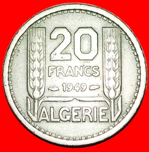 * BESETZUNG VON FRANKREICH (1949-1956): ALGERIEN ★ 20 FRANCS 1949! * OCCUPATION BY FRANCE (1949-1956): ALGERIA 