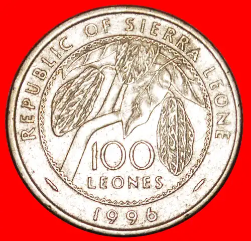 * NAIMBANA II (1775-1793): SIERRA LEONE ★ 100 LEONES 1996!  