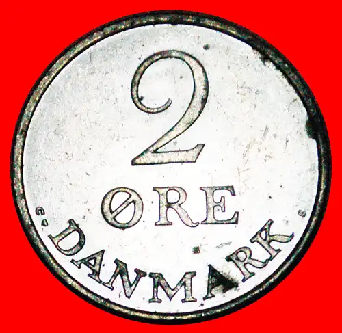 * MONOGRAMM Frederik IX (1899-1972): DÄNEMARK ★ 2 OERE 1969 VZGL STEMPELGLANZ SILBER! * SILVER: DENMARK ★ 2 ORE 1969 MINT LUSTRE!