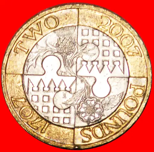 * VEREINIGUNG: GROSSBRITANNIEN ★ 2 PFUNDE 1707-2007! * GREAT BRITAIN★  UNITED KINGDOM  