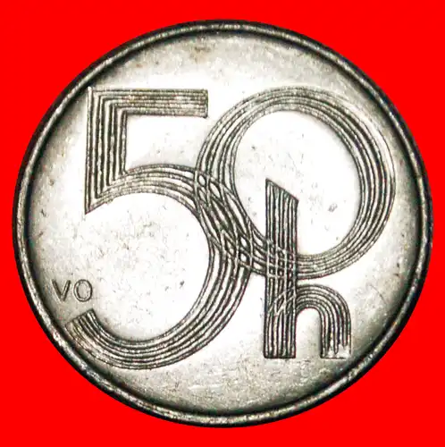 * LÖWE (1993-2008): TSCHECHISCHE REPUBLIK ★ 50 HELLER 2006 VZGL STEMPELGLANZ! * LION: CZECH REPUBLIC 
