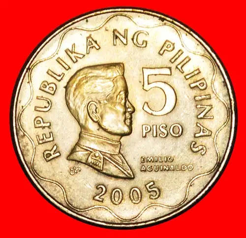 * BANK 1993: PHILIPPINEN ★  5 PISO 2005 uSTG STEMPELGLANZ! STEMPEL I 1995! *  PHILIPPINES 