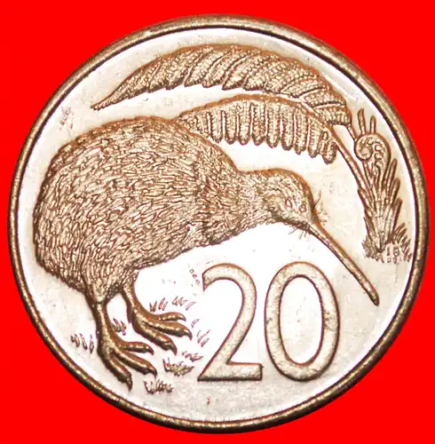 * AUSTRALIEN: NEUSEELAND ★ 20 CENTS 1988 KIWI-VOGEL! * AUSTRALIA: NEW ZEALAND 