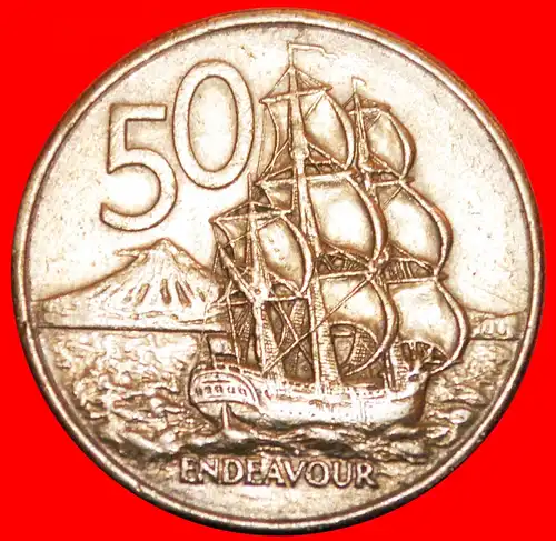 * KANADA: NEUSEELAND ★ 50 CENTS 1980 SCHIFF! * CANADA: NEW ZEALAND★ SHIP!