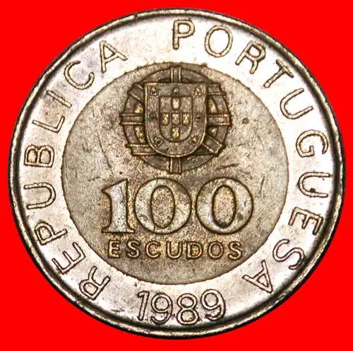 * NUNES (1502-1578): PORTUGAL ★ 100 ESCUDOS 1989 TYP 1989-2001!