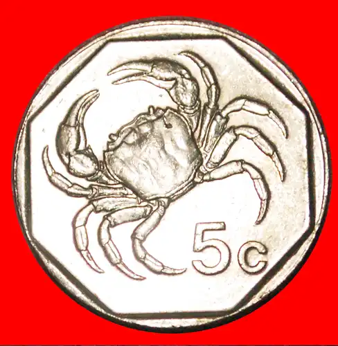 * KRABBE (1991-2007): MALTA ★ 5 CENTS 1991 VZGL STEMPELGLANZ!