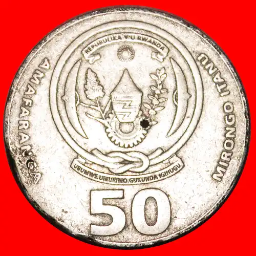 * FRANKREICH: RUANDA ★ 50 FRANCS 2003! * FRANCE: RWANDA