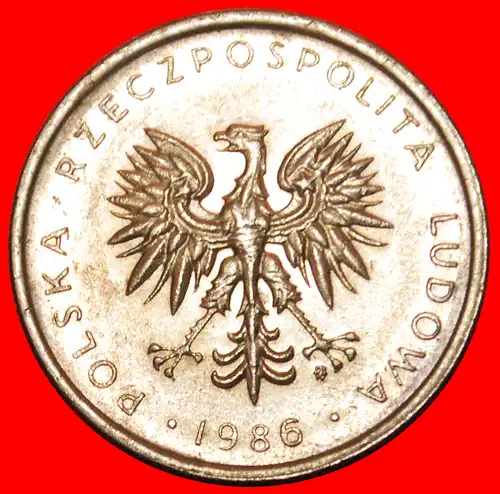 * STERNE AUF ADLER: POLEN ★ 10 ZLOTY 1986! *  POLAND