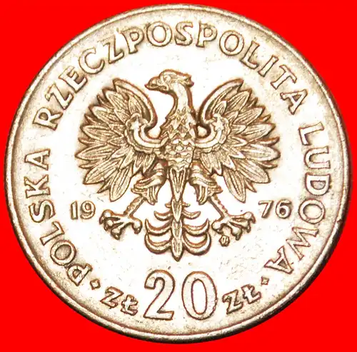 * NOWOTKO (1893-1942): POLEN ★ 20 ZLOTY 1976 TYP (1974-1983)! *  POLAND