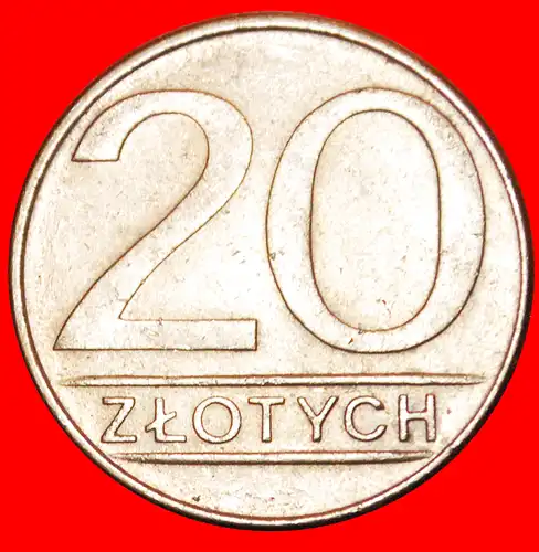 * STERNE AUF ADLER: POLEN ★ 20 ZLOTY 1988! *  POLAND