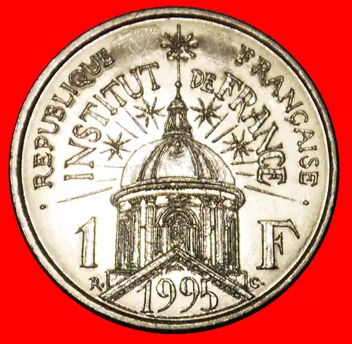 * INSTITUT DE FRANCE 1795-1995: FRANKREICH ★ 1 FRANC STG STEMPELGLANZ! *FRANCE ★ 