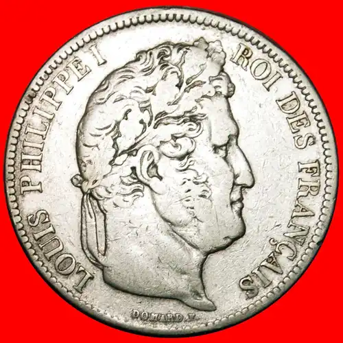 * SILBER: FRANKREICH ★ 5 FRANCS 1841W! LOUIS-PHILIPPE I. (1830-1848)! * SILVER: FRANCE  ★ 