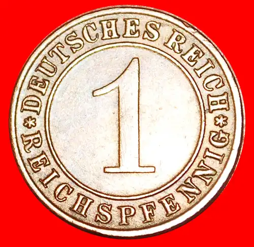 * DRITTES REICH (1933-1945): DEUTSCHLAND ★ 1 REICHSPFENNIG 1936D! * GERMANY ★