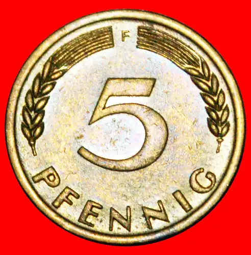 * EICHE (1950-2001): DEUTSCHLAND ★ 5 PFENNIG 1950F! * GERMANY ★