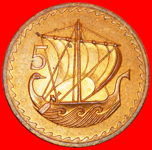 * SCHIFF: ZYPERN ★ 5 MILS 1973 STG STEMPELGLANZ! * SHIP: CYPRUS ★ 5 MILS 1973 UNC MINT LUSTRE! 