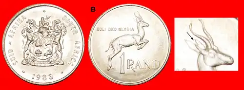 * SPRINGBOCK: SÜDAFRIKA ★ 1 RAND 1983 STG STEMPELGLANZ! ENTDECKUNG MÜNZE! VERÖFFENTLICHT WERDEN! * SOUTH AFRICA ★DISCOVERY COIN! TO BE PUBLISHED!