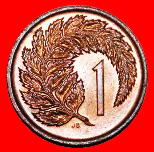 * SILBER FARNKRAUT: NEUSEELAND ★ 1 CENT 1975 STG STEMPELGLANZ! ENTDECKUNG MÜNZE! * SILVER FERN: NEW ZEALAND ★ DISCOVERY COIN!