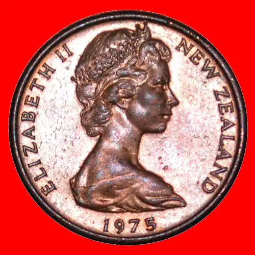 * SILBER FARNKRAUT: NEUSEELAND ★ 1 CENT 1975 STG STEMPELGLANZ! ENTDECKUNG MÜNZE! * SILVER FERN: NEW ZEALAND ★ DISCOVERY COIN!