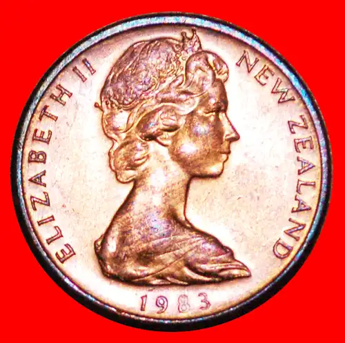 * SILBER FARNKRAUT: NEUSEELAND ★ 1 CENT 1983 STG STEMPELGLANZ! STEMPEL A! * SILVER FERN: NEW ZEALAND ★ DIE A!