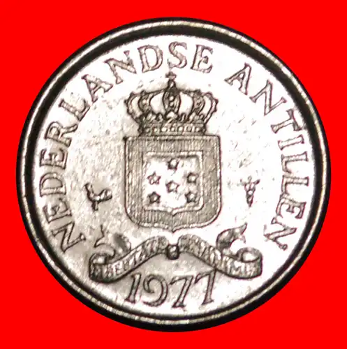 * JULIANA (1948-1980): NIEDERLÄNDISCH ANTILLEN ★ 10 CENTS 1977!    * NETHERLANDS ANTILLES