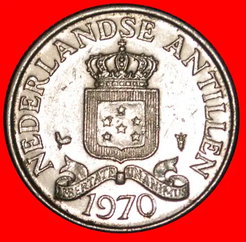 * JULIANA (1948-1980): NIEDERLÄNDISCH ANTILLEN ★ 25 CENTS 1970!    * NETHERLANDS ANTILLES