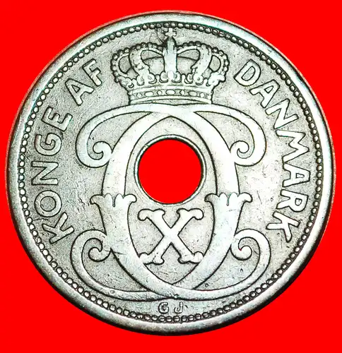 * LOCH (1927-1940): DÄNEMARK ★ 5 OERE 1927! Christian X. (1912-1947)     *  DENMARK ★ 