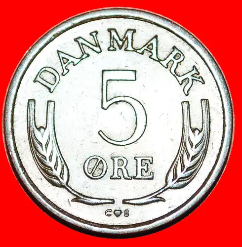 * MONOGRAMM: DÄNEMARK ★ 5 OERE 1963! FREDERIK IX. (1947-1972)   *  DENMARK ★ 