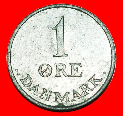 * ZINK (1948-1972): DÄNEMARK ★ 1 OERE 1958! FREDERIK IX. (1947-1972)  *  DENMARK ★ 