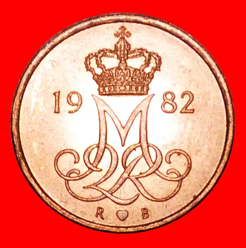 * MONOGRAMM (1973-1988): DÄNEMARK ★ 5 OERE 1982 STG STEMPELGLANZ!  *  DENMARK ★ 