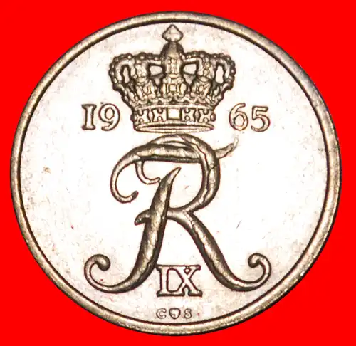 * MONOGRAMM (1960-1972): DÄNEMARK ★ 10 OERE 1965! FREDERIK IX. (1947-1972)   *  DENMARK ★ 