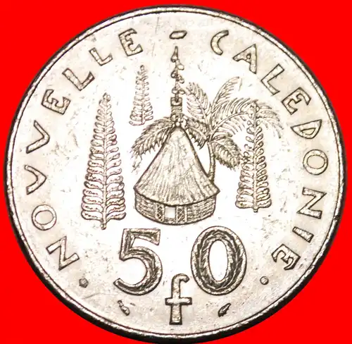 * FRANKREICH (1972-2005): NEUKALEDONIEN ★ 50 FRANCS 1987! * FRANCE: NEW CALEDONIA